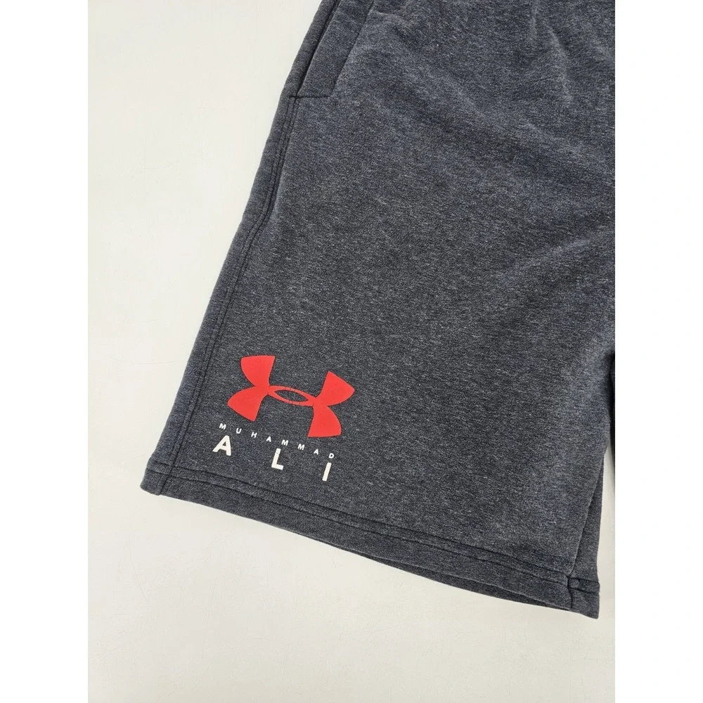 UNDER ARMOUR‎ MUHAMMAD ALI MEN'S SHORTS SIZE SMALL DARK GRAY